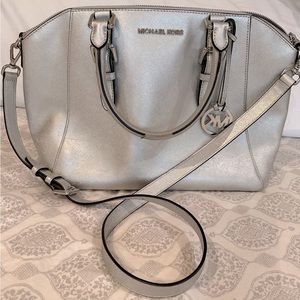 Silver Michael Kors Purse